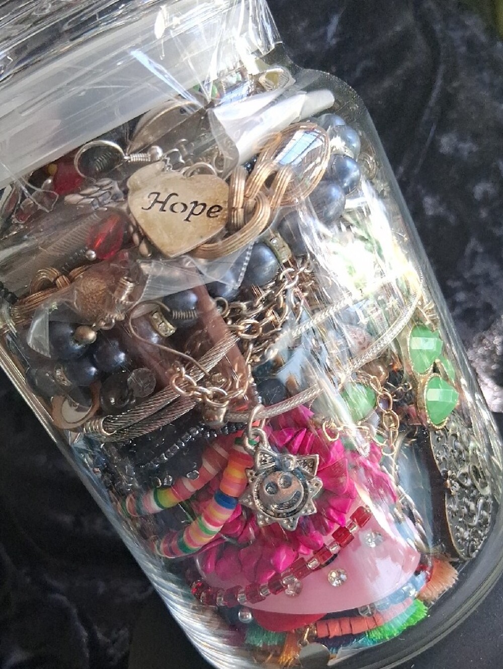 Mystery Jewelry Jar ! Rings ,Earrings Bracelets & Necklaces. Much More!